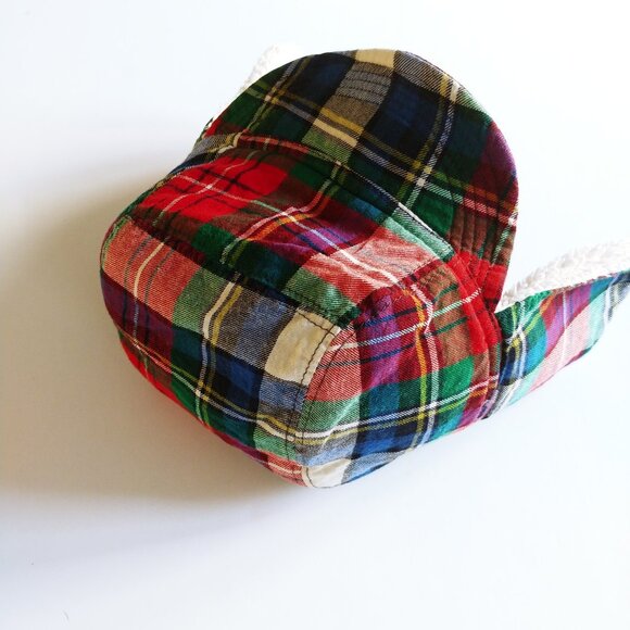 Baby Gap Plaid Sherpa Trapper Hat 12-18 Months (48 cm) - Picture 10 of 11